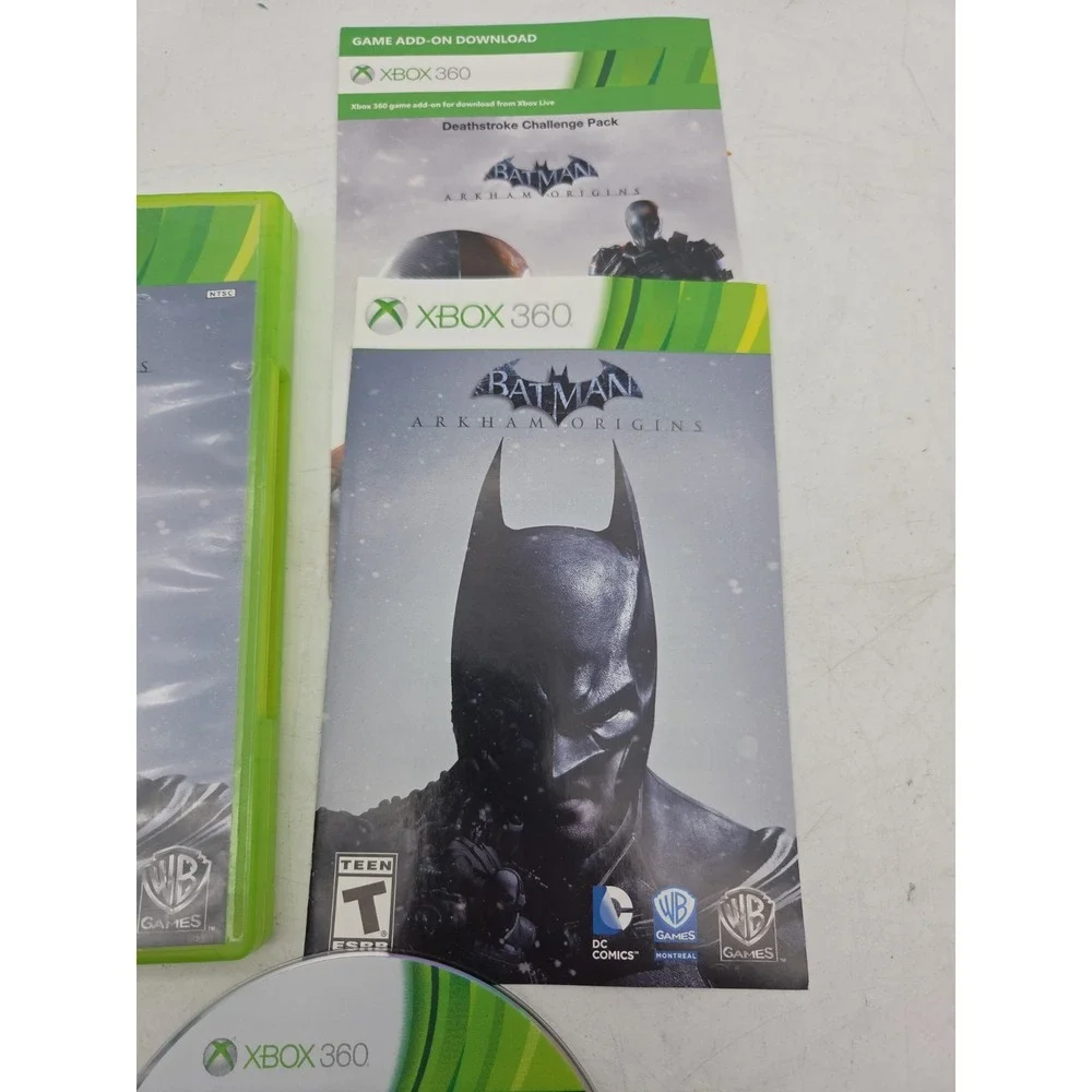 Batman: Arkham Origins (Microsoft Xbox 360, 2013) 2 Disc - Complete CIB- Tested